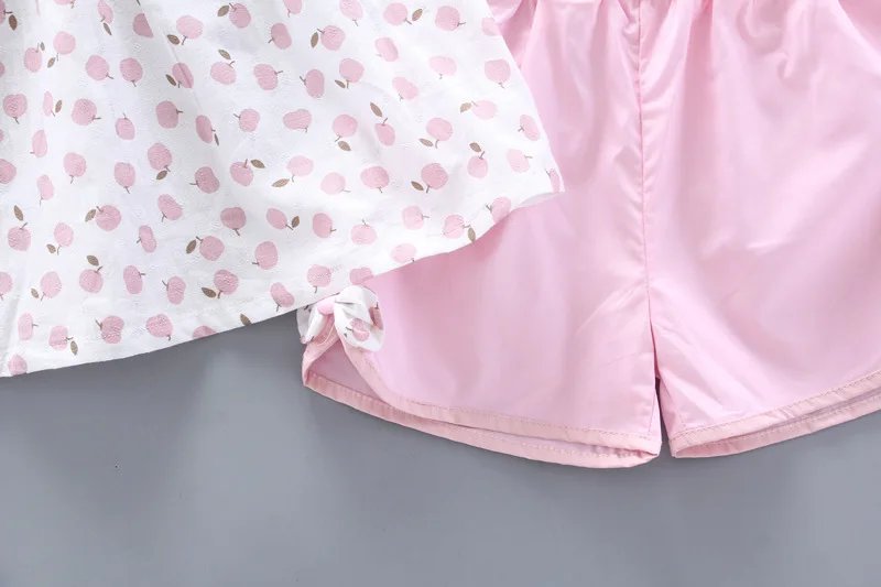 Комплекты летней одежды для девочек Детская одежда Модные детские хлопковые