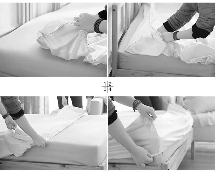 

55Solid color bed Sheet fitted sheet,Reactive printing sheets bedsheet bedding,bed linen,bed mattress cover White Gray Black #38