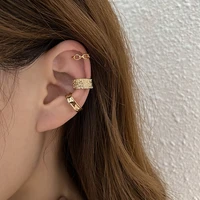 sipengjel fashion 3 pcs ear cuff clip earrings no piercing vintage ear cuffs fake cartilage earrings for women jewelry