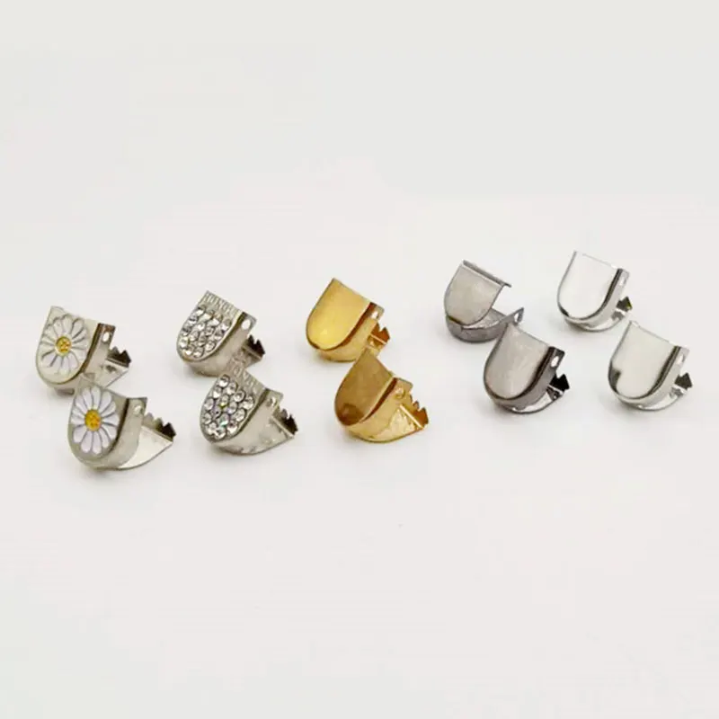 

5pcs/set Shoelaces Buckle Fashion Metal Shoelace Buckles Replaceable Shoelaces Accessories DIY Crystal Daisy Metal Lace Lock