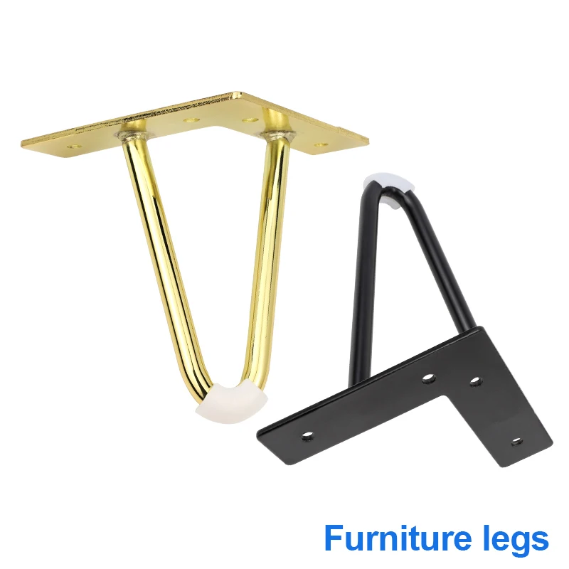 

Металлические ножки для стола, Шпилька для стола, стула, дивана, кровати, черного и золотого цвета, 4 шт.