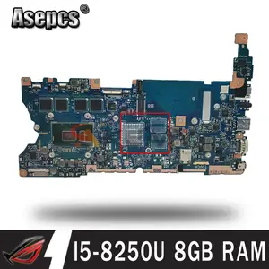 ux461un notebook mainboard with i5 8250u cpu 8gb ram for asus zenbook ux461un ux461u ux461f ux461fn laotop motherboard mainboard free global shipping