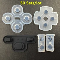 50sets rubber silicone conductive adhesive button pad keypads for ps3 playstation 3 controller gamepad inner repair replacement