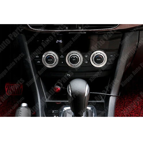 3pcs/set Silver Alloy Interior Car Air Conditioning Control Button Knob Ring Trim Sticker For MAZDA CX-5 CX5 2012-2014 | Автомобили и