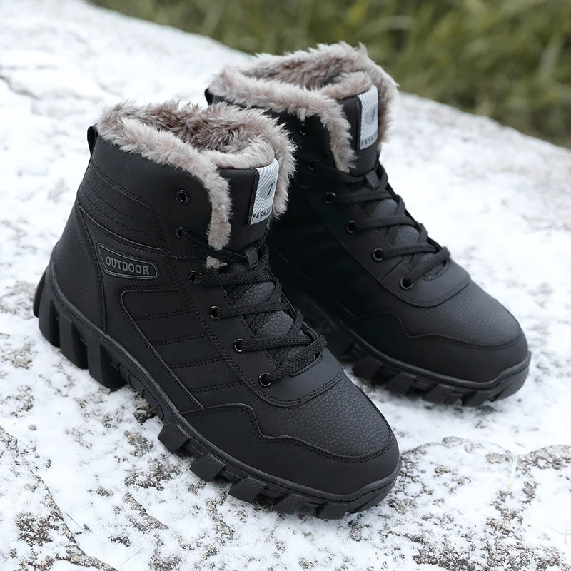 Брендовые мужские зимние ботинки теплые супер высококачественные