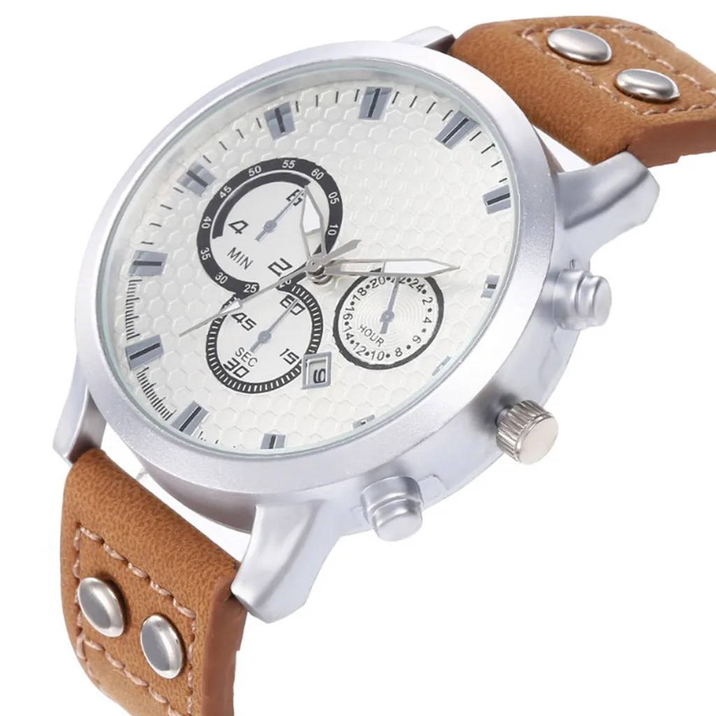 Мужские повседневные часы с одним календарем деловые спортивные мужские