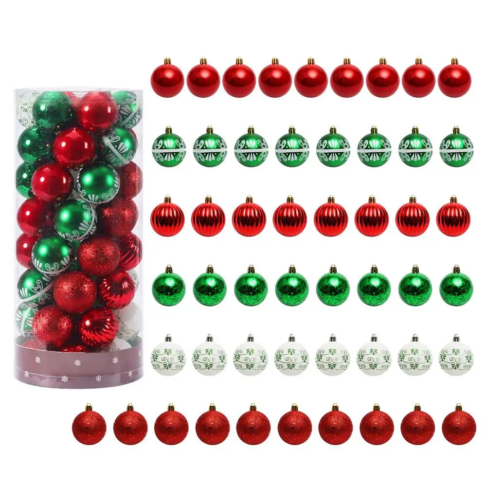 

Christmas Ball Ornaments Shatterproof Christmas Decorations Christmas Tree Balls For Holiday Wedding Party Decoration Festival