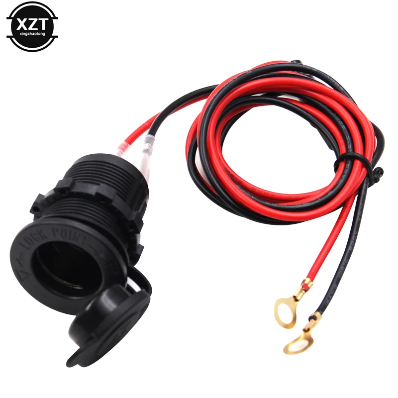 Водонепроницаемая вилка для прикуривателя мотоцикла 12 В 24 штепсельная Вилка
