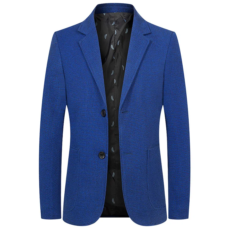 

2021 Men's Spring New Double Buckle blazer Business Casual Non-Ironing blazer