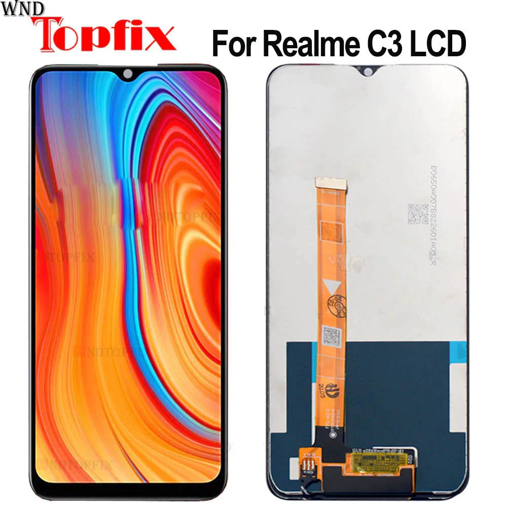 100% Tested For OPPO Realme C3 RMX2027 LCD Display Touch Screen Digitizer Assembly RMX2020 LCD For Phone 6.5
