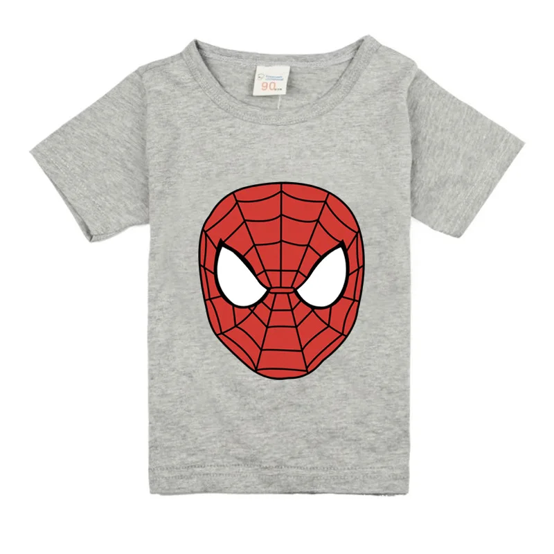 Летняя футболка с изображением Человека паука Марвел 2021 Детская короткими