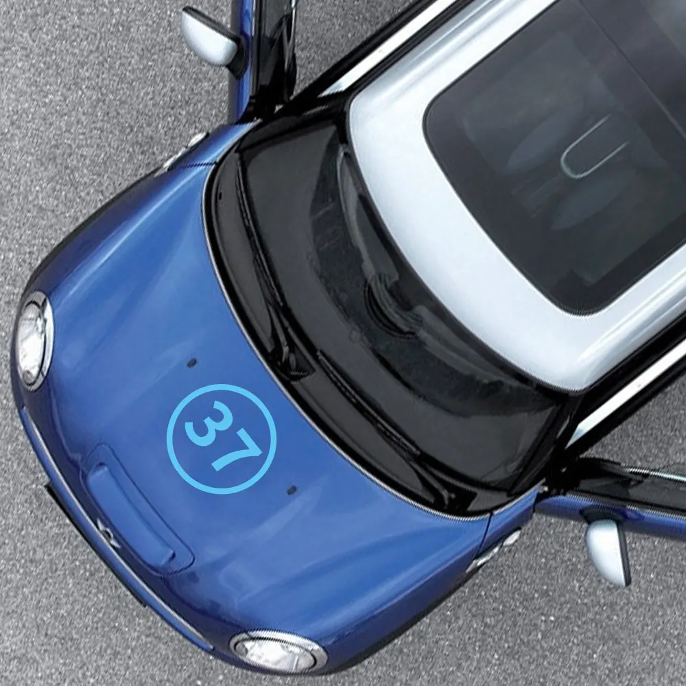 2 шт. автомобильный боковой двери номер 23 37 наклейка с бульдогом наклейки Экстер