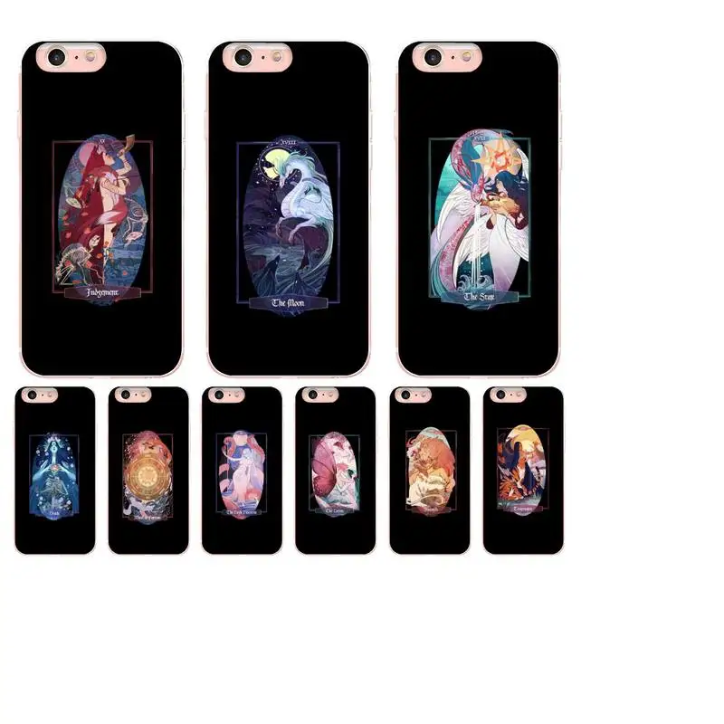

Tarot Cards Tattoo Phone Case For DIY iPhone X XS MAX 11 12 13 pro max 6 6s 7 7plus 8 8Plus 5 5S XR SE 2020 case