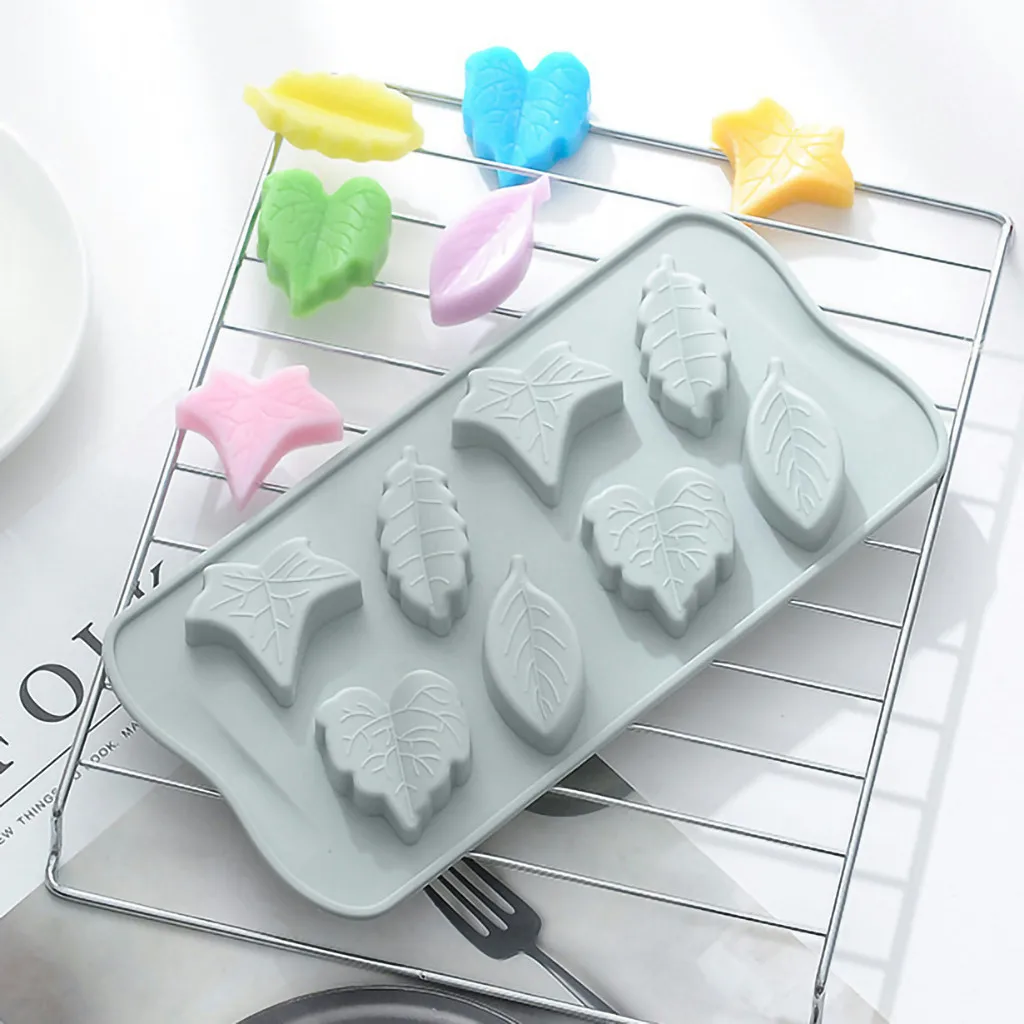 Силиконовые формы форма листьев для рукоделия 3d выпечки шоколада мыла торта