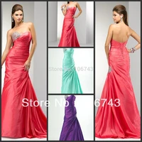 new fashion 2018 custom crystal vestidos formales long bandage taffeta party mermaid evening gown mother of the bride dresses