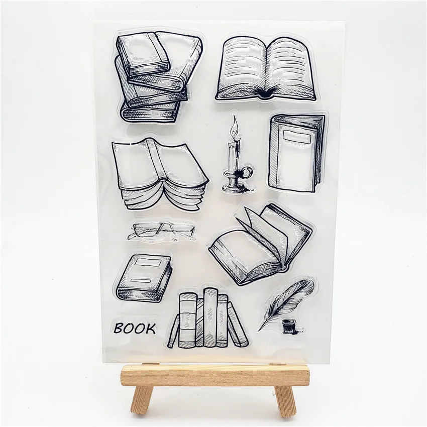 book Transparent Klar Silikon Stempel/Dichtung für DIY scrapbooking/foto album Dekorative klare stempel | Дом и сад