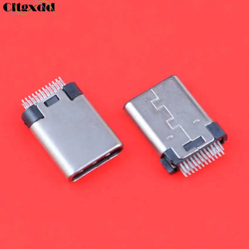 Cltgxdd 1 шт. 24 Pin USB-C USB 3 Тип C Мужской и женский разъем Тип-C разъемом типа Jack Сварка SMT |