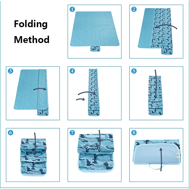 

Camping Picnic Blanket Beach Mat Sandproof Waterproof Portable Travel Blanket Play Mat for Outdoor Indoor Beach BBQ Park Grass