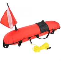 scuba diving signal marker high visibility inflation safety buoy tube with signal flag for float diving gear accesso