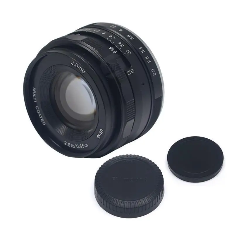 

Meike MK-50mm F/2.0 Large Aperture Fixed Manual Focus Lens work for APS-C Nikon J1/J2/J3/J4/J5 V1/V2/v3/V4 cameras