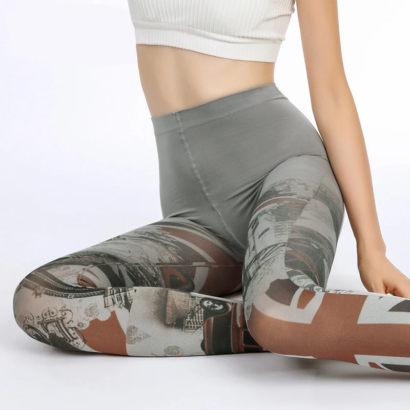 Женские колготки с принтом британского флага Прямая поставка | Женская одежда