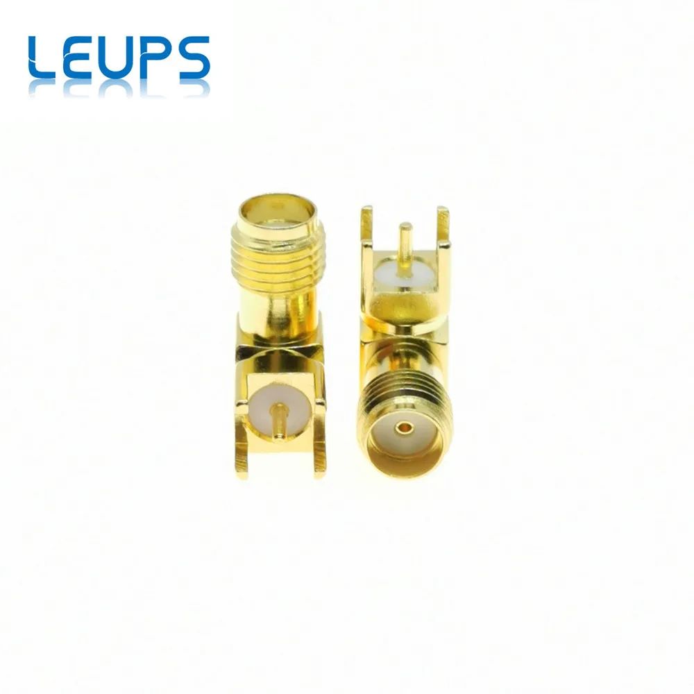 10 шт. гнездовой разъем SMA прямоугольный для монтажа печатной платы