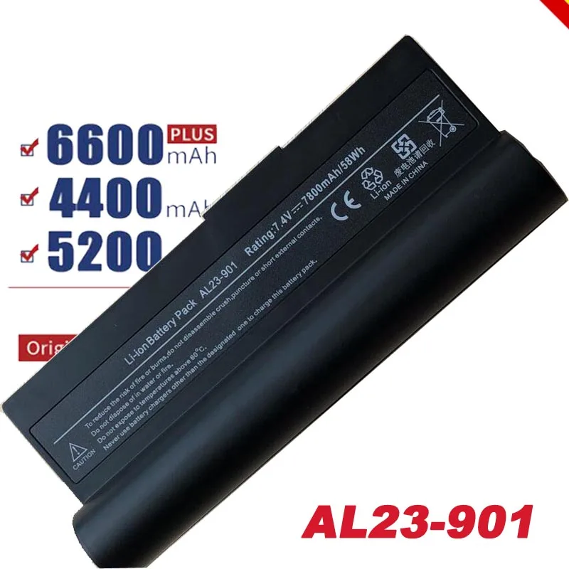 7 4 v 7800mAh Аккумулятор для ноутбука Asus Eee PC EPC 901 904HD 1000 1000H 1000HD 870AAQ159571 AL23 AL24 AP23 Free