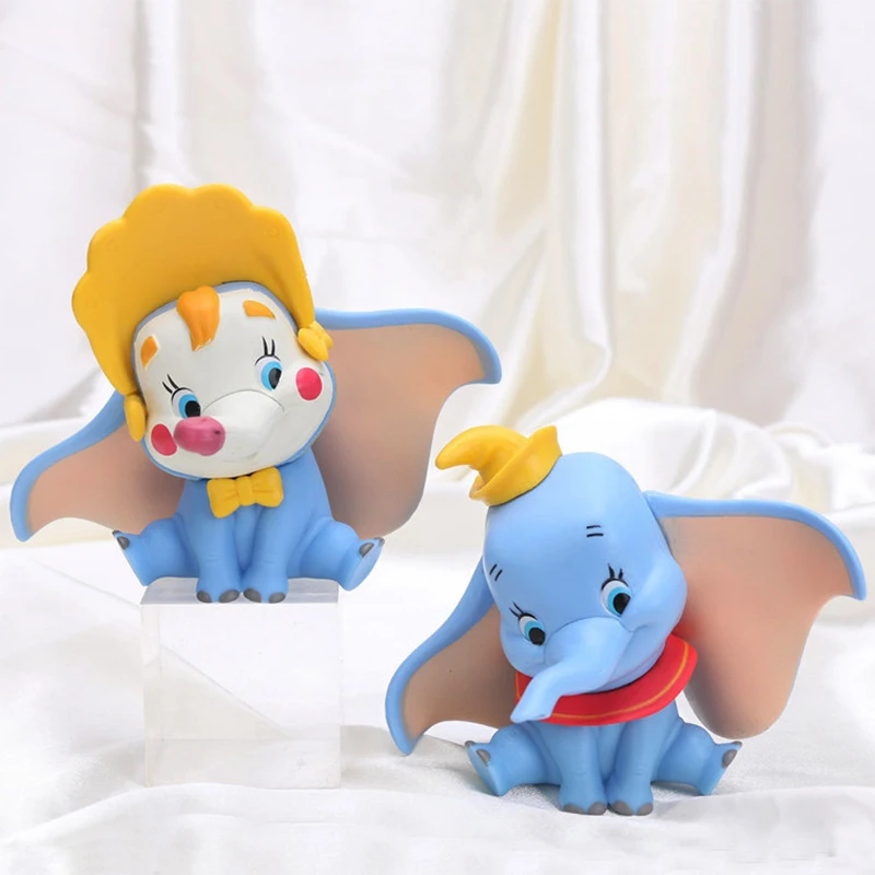 

10cm Disney Elephant Dumbo Cartoon Anime Figure Dolls Toys PVC Action Figure Model Ornaments Children Birthday Party Gifts