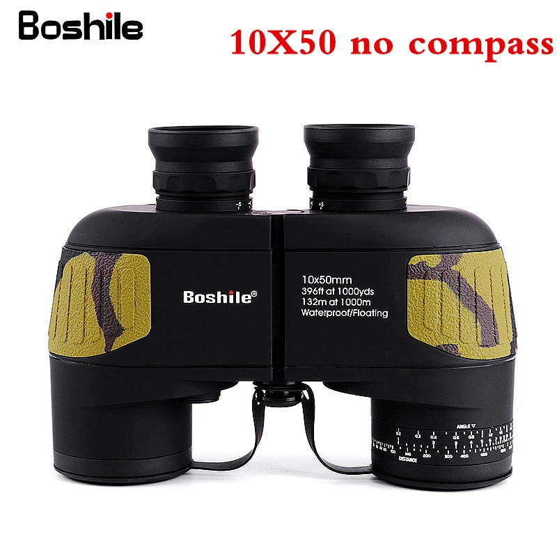 Boshile 10X50 профессиональный военный морской водонепроницаемый телескоп HD BAK4