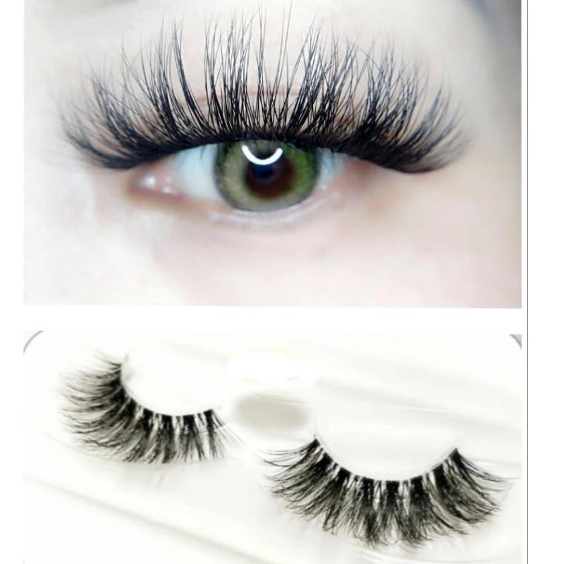 

NEW 1pair Lashes 3D Mink Strip Lash Reusable False Eyelashes Crisscross Dramatic Lashes Lightweight Invisible Band Eye Lashes