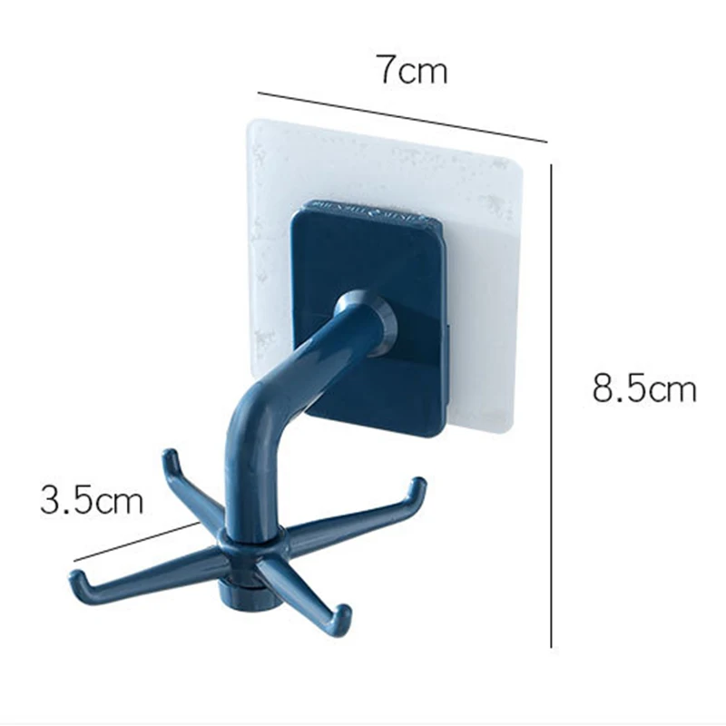 1pcs Kitchen free punching rotating hook bathroom storage rack wall hanging drying cooking accessories shelf | Дом и сад