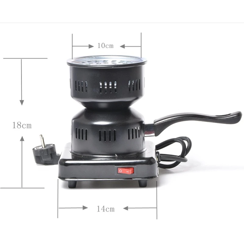 

220V Shisha Hookah Burner Electric Stove Hot Plate With Tong Cooking Coffee Heater Chicha Nargile Smoking Pipes Charcoal-Eu Plug