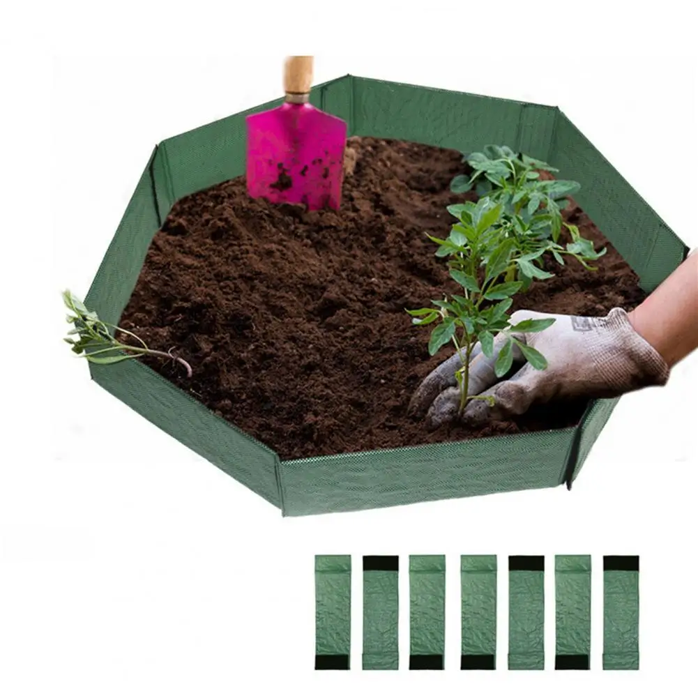 

Garden Bed Fence Portable Breathable Green Raised Plant Bed Board Plate Outdoor Garden DIY Vegetable Flower Planting Flowerbed