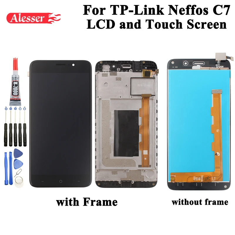 ЖК-дисплей Alesser для TP-Link Neffos C7 и инструмент ремонта сенсорного экрана в сборе