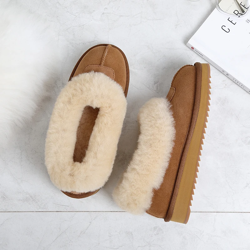 KZZO/женские ботинки из натуральной кожи Модные зимние ботильоны на плоской