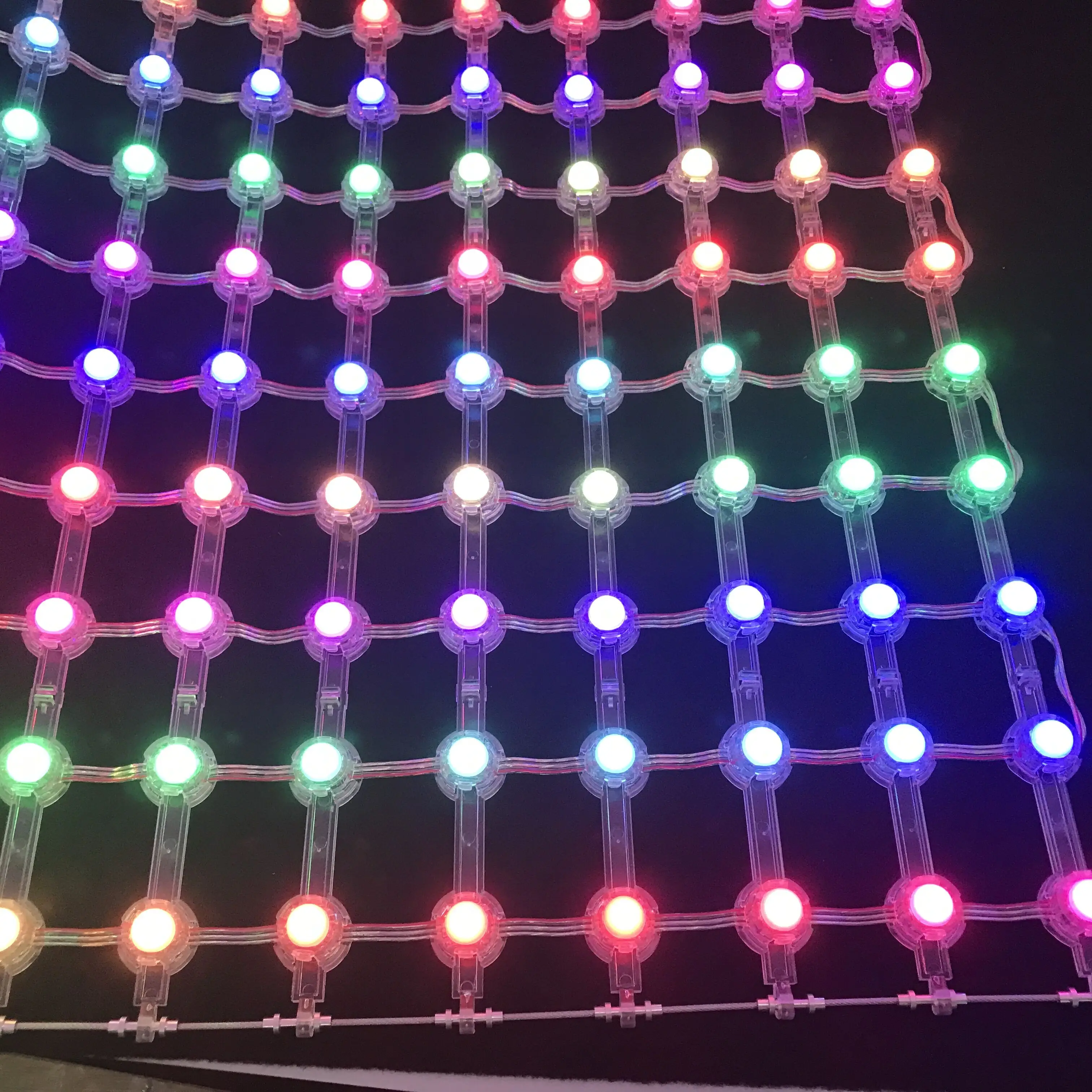 Светодиодный пиксельный матрица с шагом 55 мм 12 В постоянного тока WS2815 IC диаметр 20