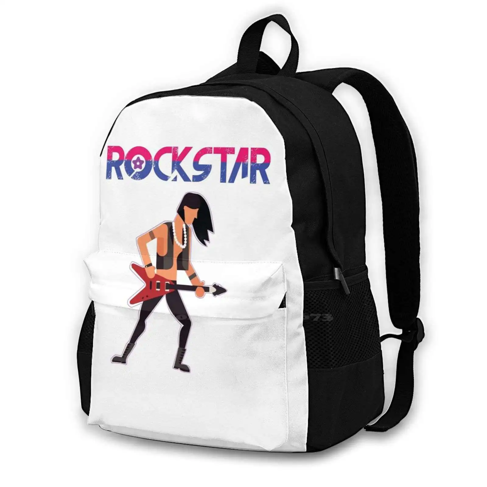 

Rockstar T-Shirts Travel Laptop Bagpack Fashion Bags Songwriter Musician Rockstar Rockstar Guitar Guitar Music Rocking Rockstar