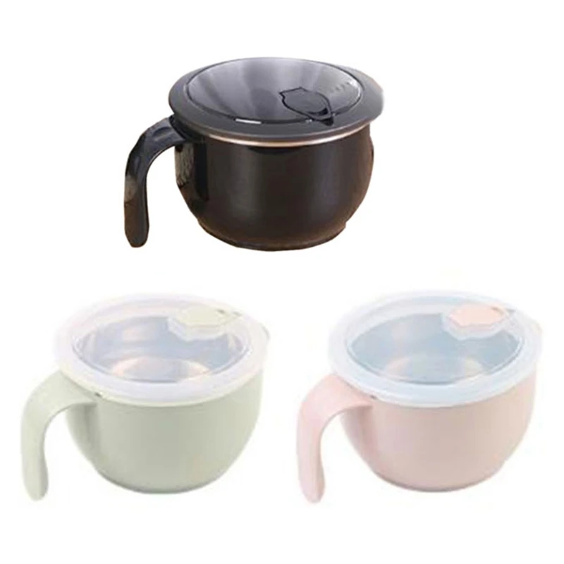 

304 Stainless Steel Single Layer Anti-Scalding Instant Noodle Pot