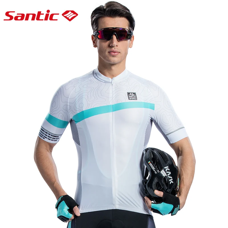 Santic Для мужчин Велоспорт Короткие Джерси Pro Fit с объёмным рисунком из мультиков