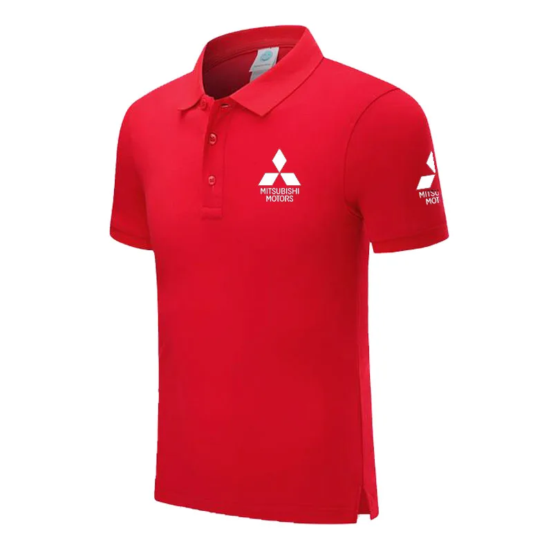 Мужская рубашка поло Mitsubishi дизайнерская с коротким рукавом одежда мужские
