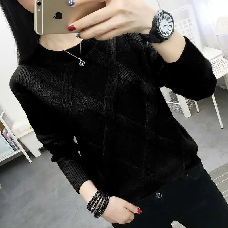

New Style for Autumn and Winter Sweater Women Pullover Bottoming Shirt Loose Bottoming Shirt Sweater Women