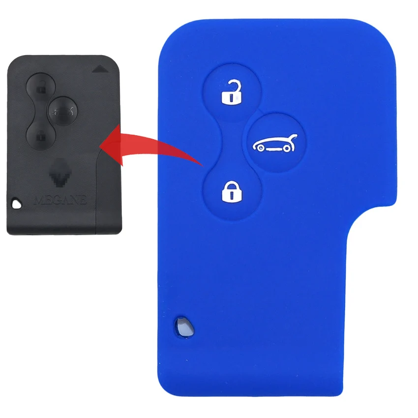 Новинка 3 кнопочный ключ для дистанционного управления картой Renault Megane Scenic 2003 2004