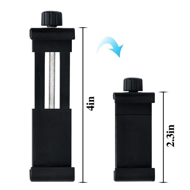 

Phone Holder/Vertical and Horizontal Tripod Mount Adapter Rotatable Bracket with 1/4 Inch Screw Hole/Adjustable Clip