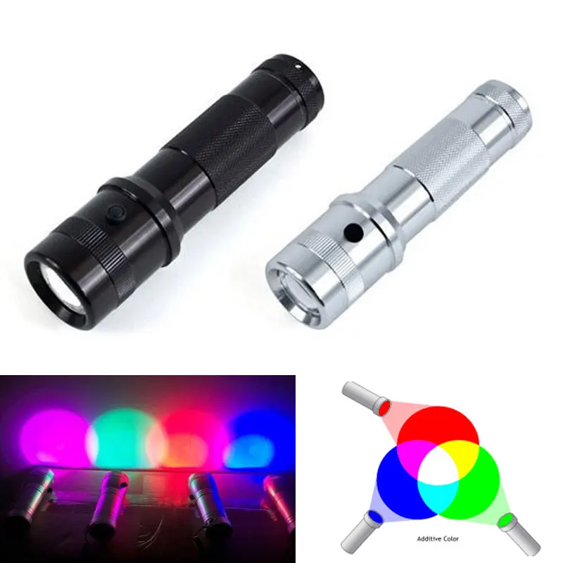 Цвет блеск Цвет светильник меняющийся светодиодный сигнальный фонарик RGB 3 Вт алюминиевый сплав RGB Эдисон светодиодный мульти Цвет светодиодный Радуга Туту 10 цветов фонарь