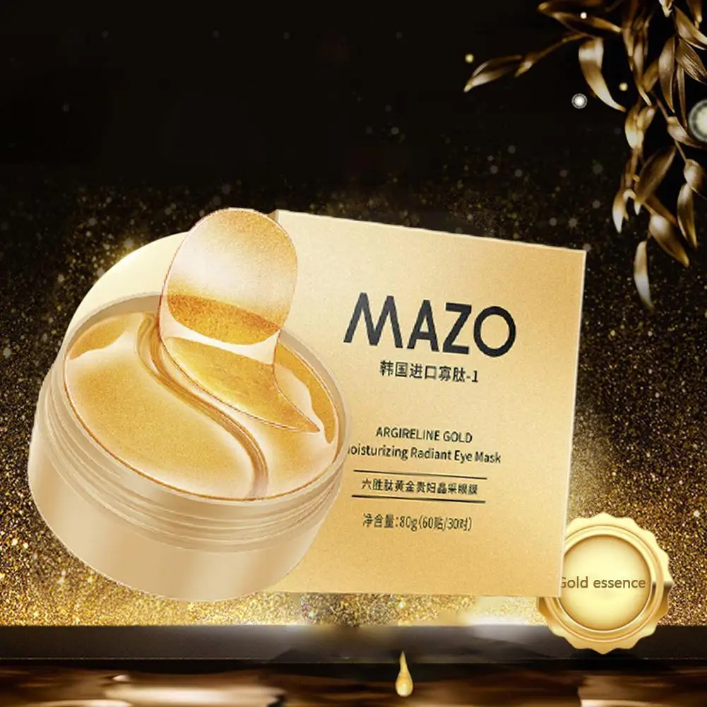 

Collagen Eye Mask 24K Gold Eye Patch Remove Dark Circles Crystal Moisturizing Collagen Remove Mask Eye Bag Skin Eye Care Ge W4K3