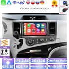 Автомагнитола 2 Din, 2 + 32 ГБ, Android, Gps-плеер для Toyota Sienna 2009, 2010, 2011, 2012, 2013, 2014, 4 ядра, Ips, сенсорная кнопка