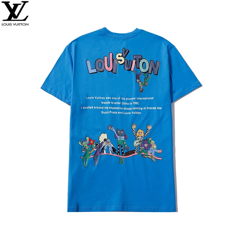 

New summer short-sleeved men's 2021 fashion all-match solid color letters half-sleeved T-shirt top women