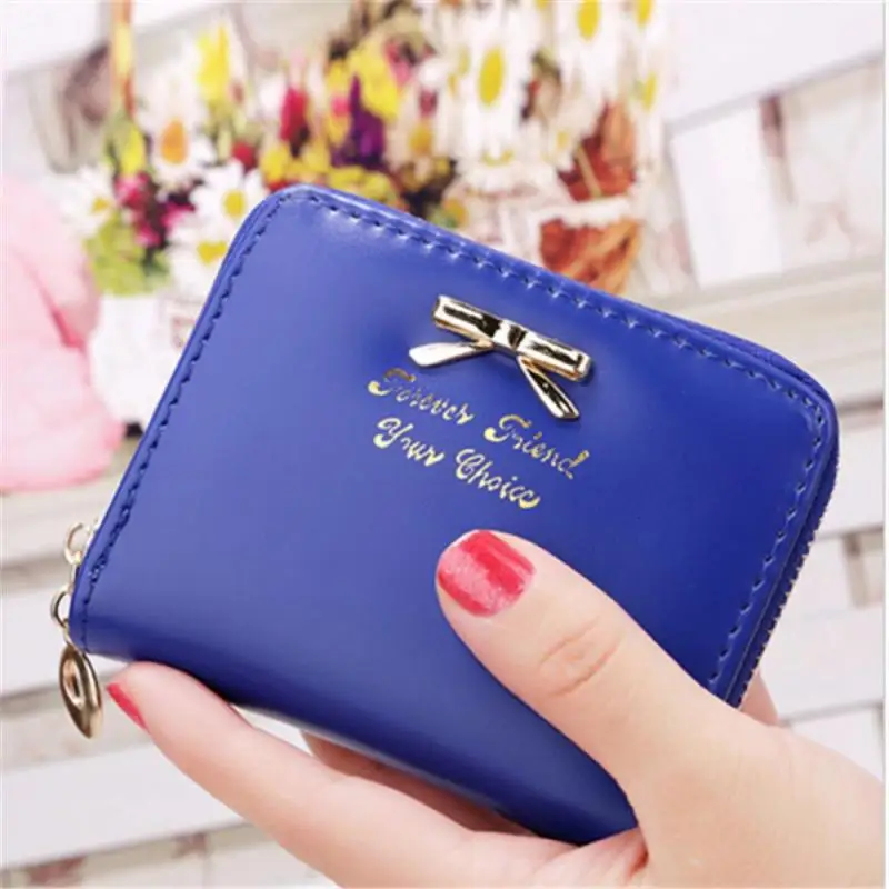 Новый Модный женский кожаный мини кошелек держатель для карт маленький монет на