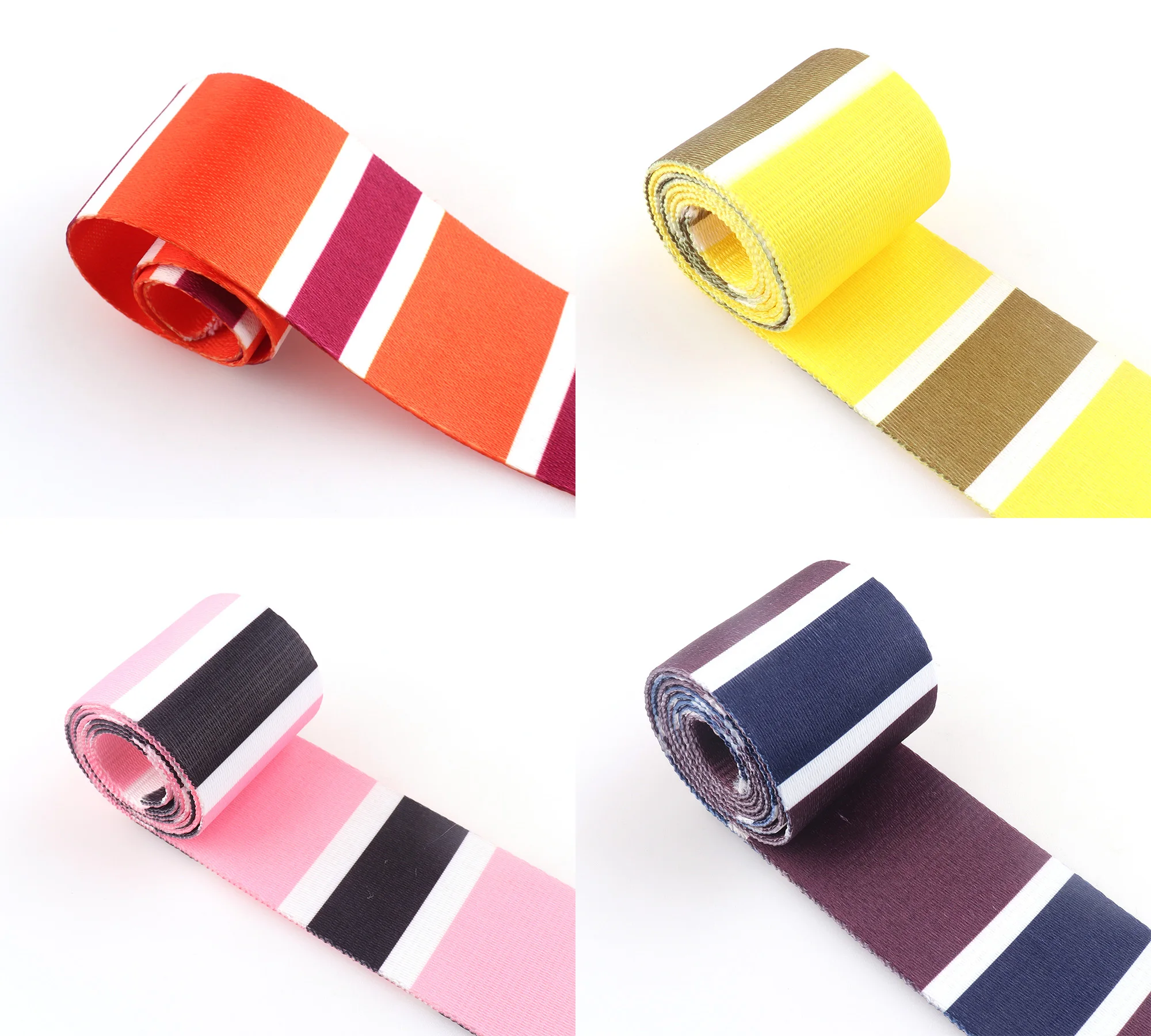 

2" Heavy Weight Webbing Polyester Stripe Webbing Cotton Ribbon Handbag Handles Nylon Fabric Dog Collar Belt Backpack Purse Strap