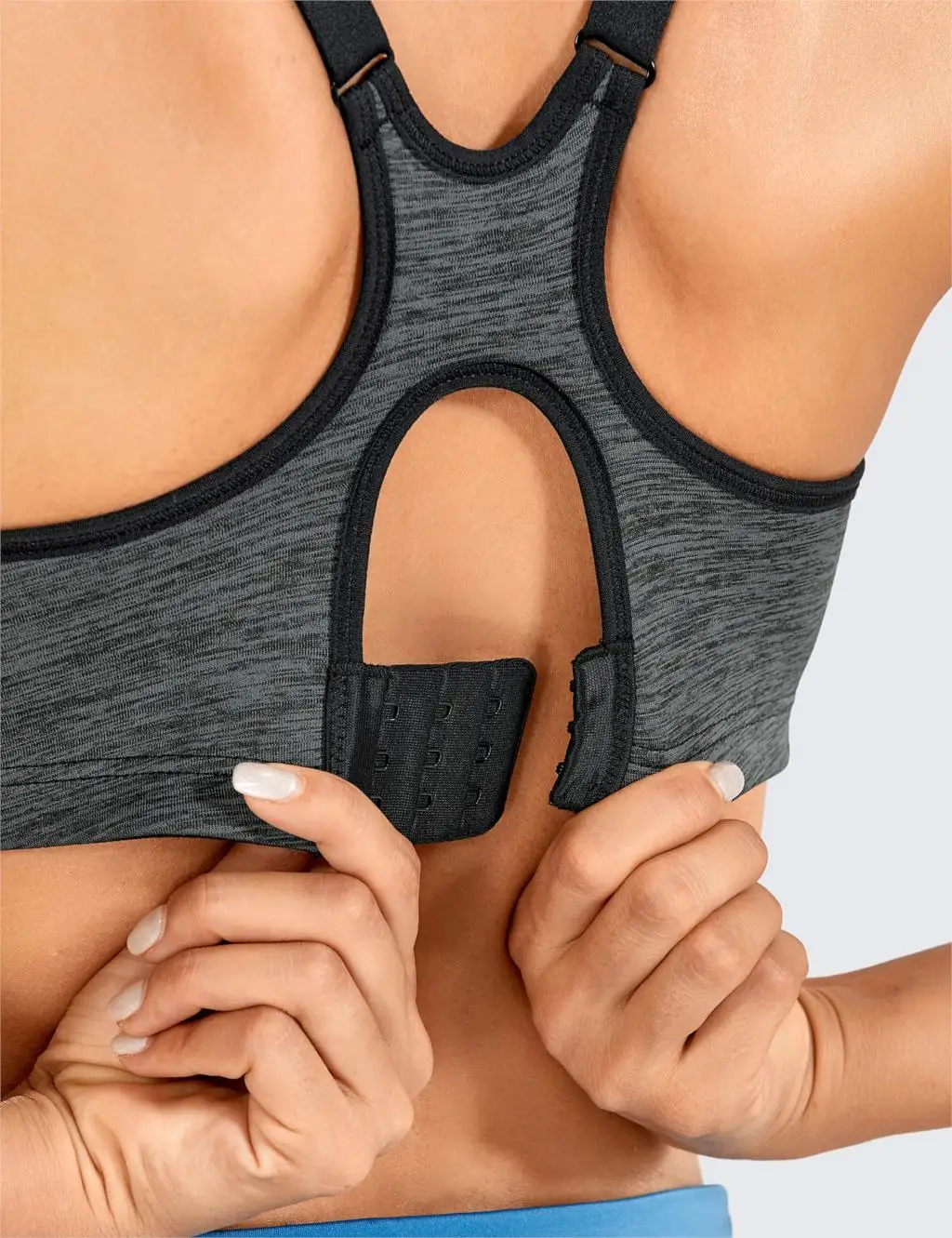 Women's Level 4 Support Non Padded Powerback Underwire Active Bra